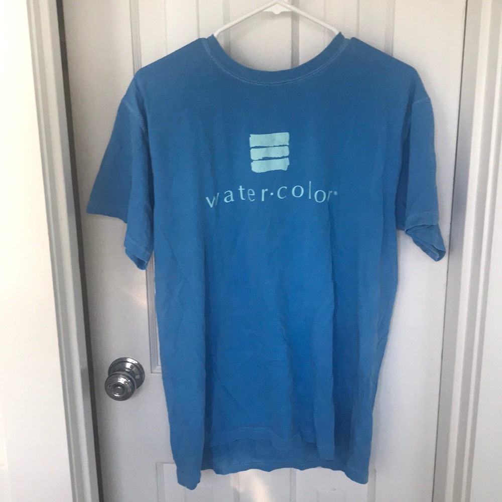 watercolor, fl tee